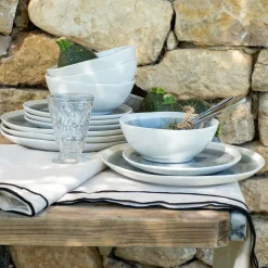 Coupelle en grès D17cm - bleu autan