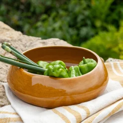 Coupelle en grès D19cm - marron