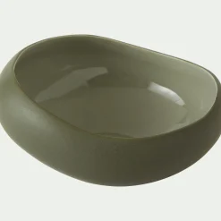 Coupelle en grès D14cm - vert olivier