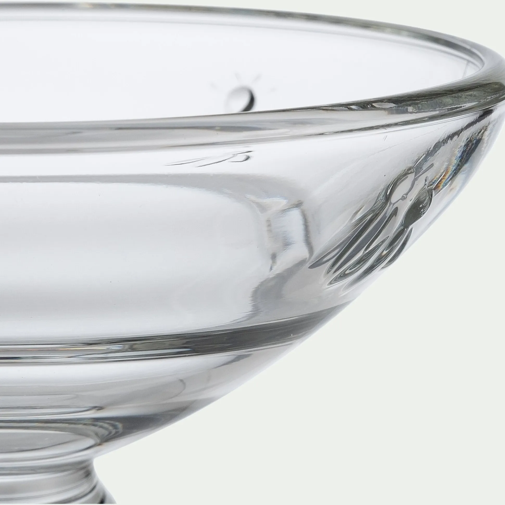 Coupelle sur pied en verre 20cl - transparent