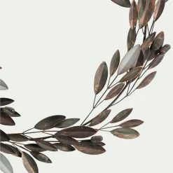 Couronne de Noël en métal D52cm - marron