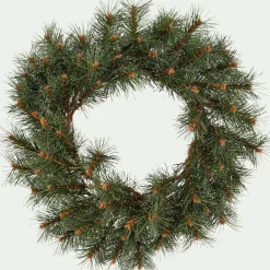 Couronne de Noël en pin artificiel - vert D45cm