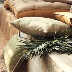 Coussin de jardin en tissu - beige sable 45x45cm