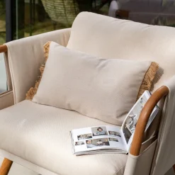 Coussin de jardin 30x50cm - beige alpilles