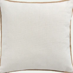 Coussin d'extérieur à motif feuilles de figuier 45x45cm - bleu
