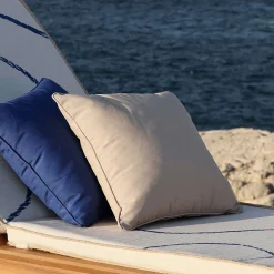 Coussin d'extérieur et intérieur déperlant 40x40cm - beige