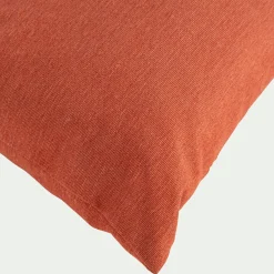 Coussin d'extérieur et intérieur déperlant - marron rustrel 70x70cm