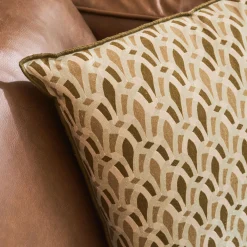 Coussin en coton à motif 45x45cm - vert