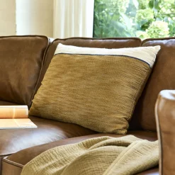 Coussin en coton 40x60cm - brun noisette