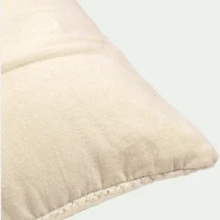 Coussin en laine et coton 45x45cm - écru