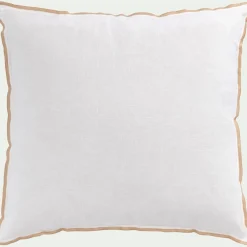 Coussin en lin 45x45cm - blanc écru