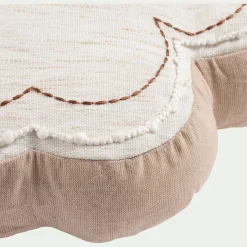 Coussin forme trèfle 35x35cm - beige