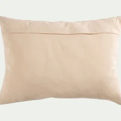 Coussin tissé en coton 50x70cm - beige