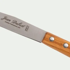 Couteau à fromages en inox et bois d'olivier 20,70cm - naturel