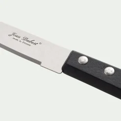 Couteau d'office en bois de hêtre et inox - noir