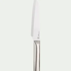 Couteau santoku en céramique - gris métallisé