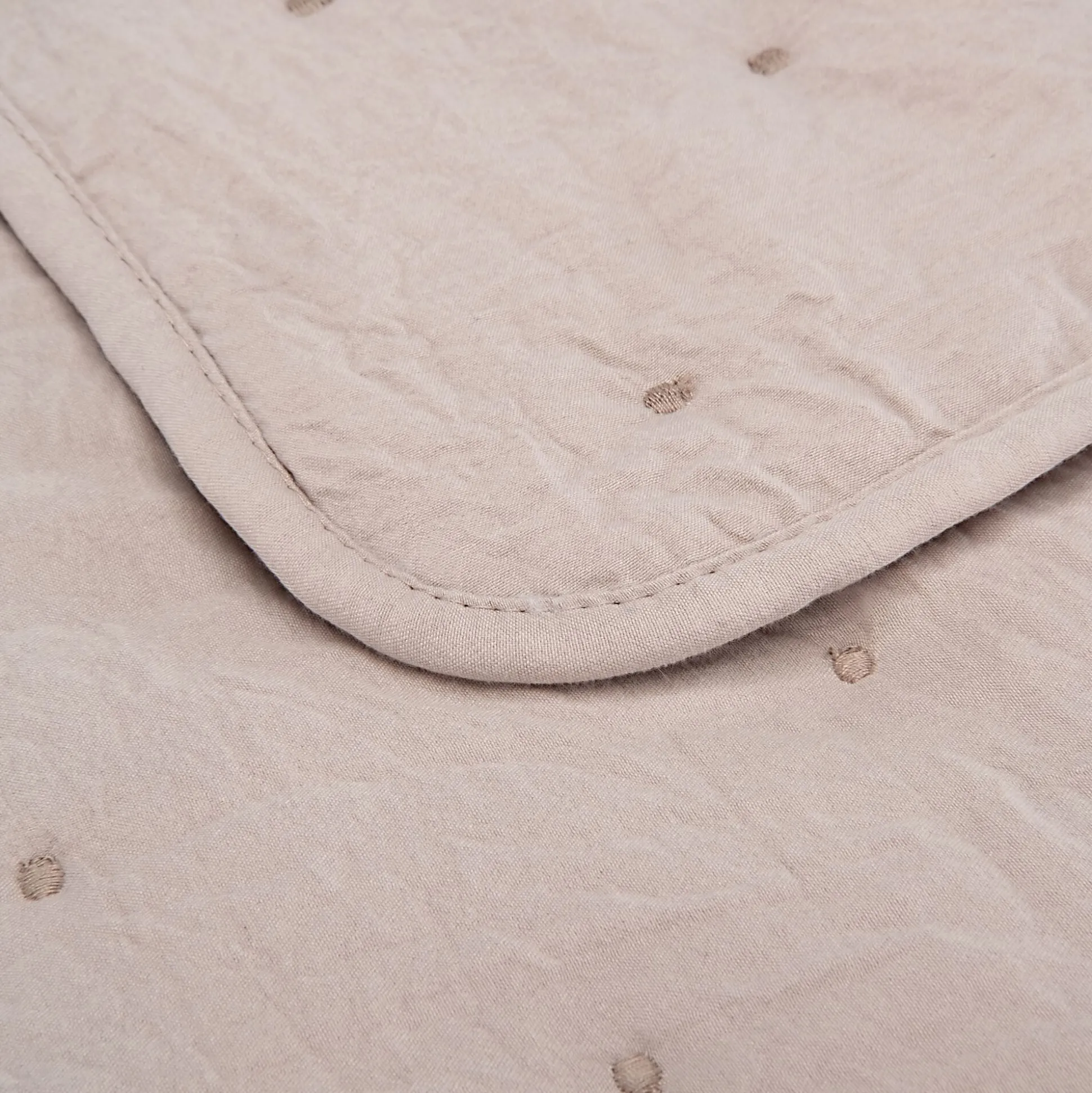 Couvre-lit 180x230cm effet capitonné - beige alpilles