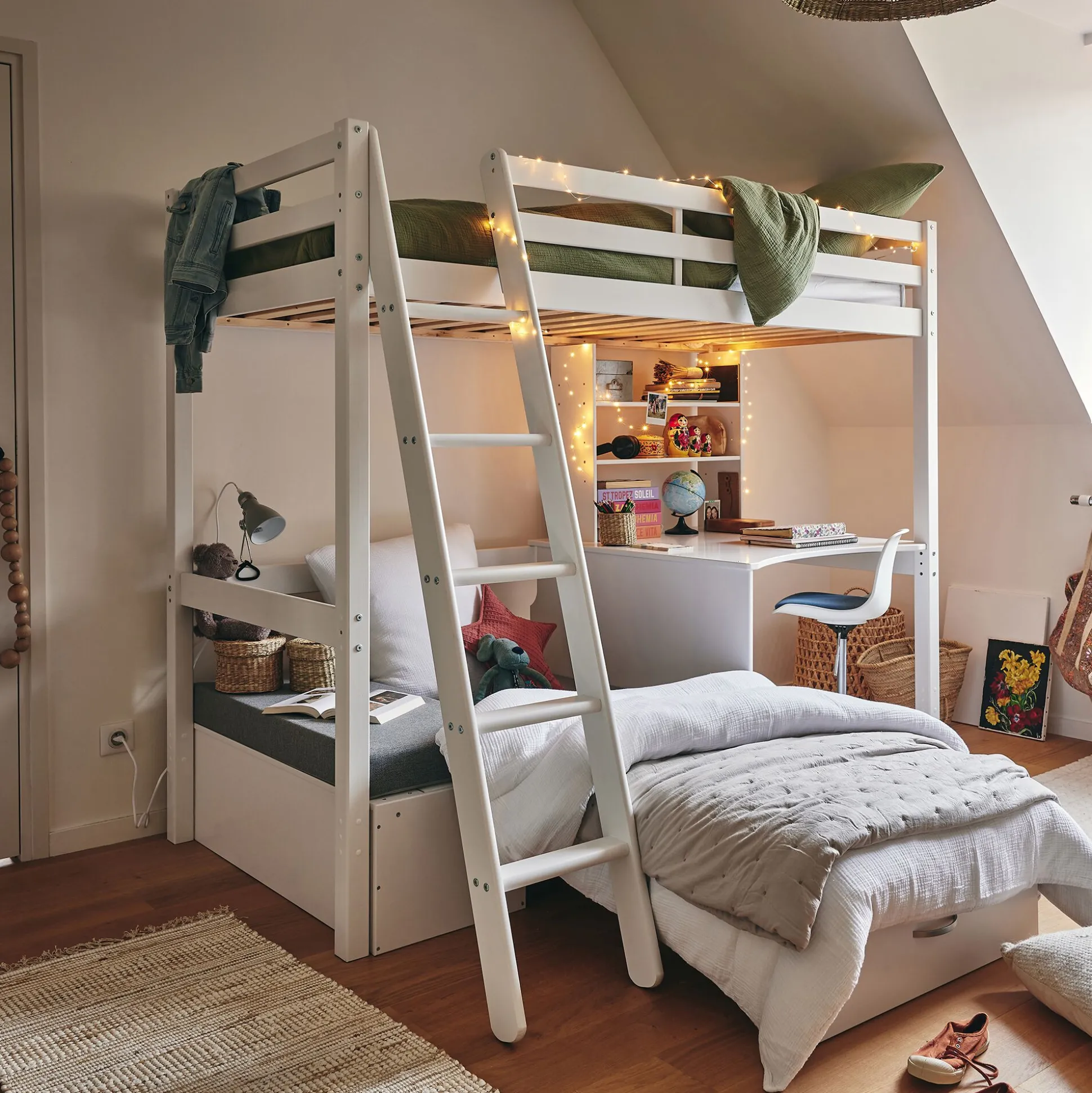 Couvre-lit 180x230cm effet capitonné - beige alpilles