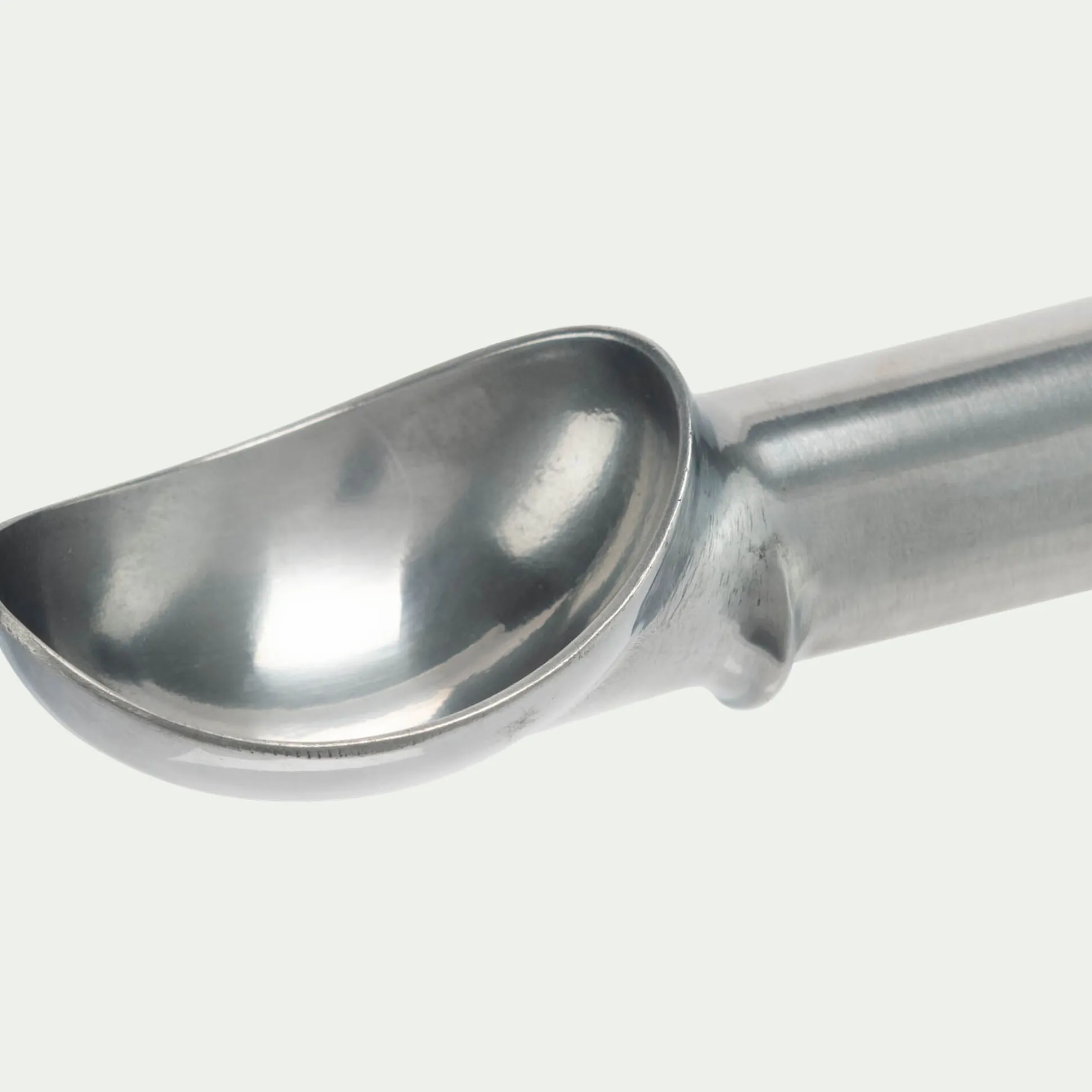 Cuillère à glace en fonte d'aluminium - argenté