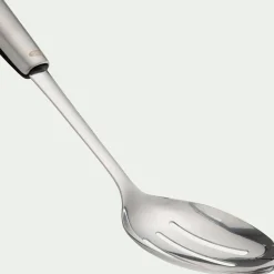 Cuillère de service perforée en inox 33cm - gris métallisé