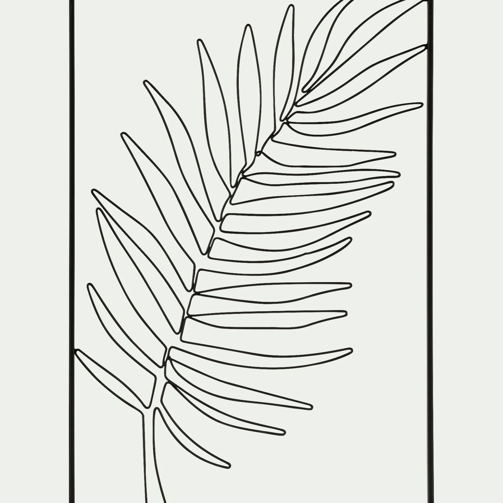 Décoration murale palmier - noir L50xl34,5cm