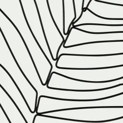 Décoration murale palmier - noir L50xl34,5cm