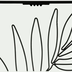 Décoration murale palmier - noir L50xl34,5cm