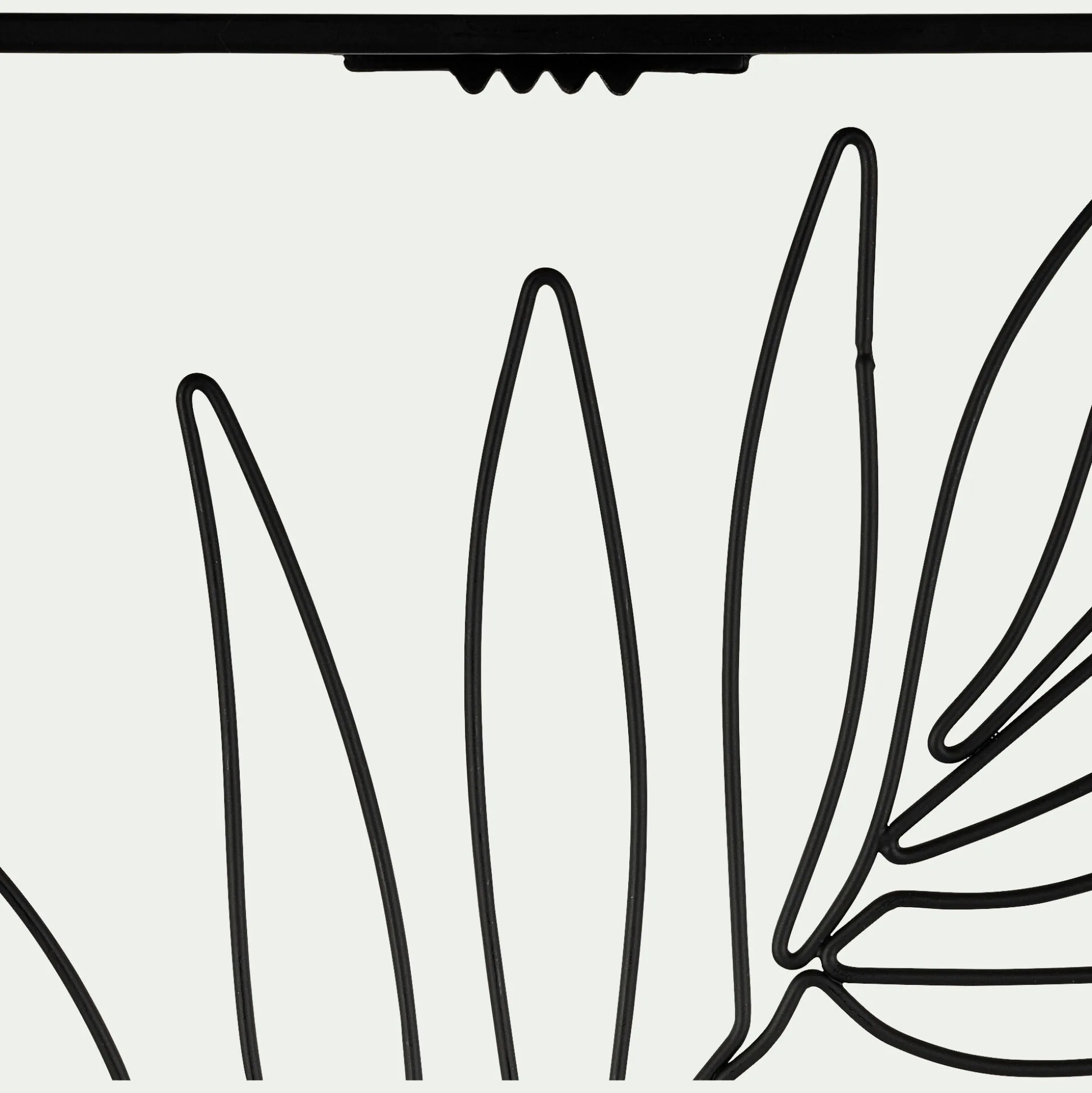 Décoration murale palmier - noir L50xl34,5cm
