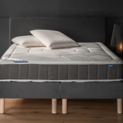 Double sommier tapissier Bultex à lattes - gris 180x200cm