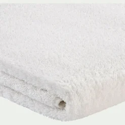 Drap de bain brodé en coton - blanc ventoux 100x150cm
