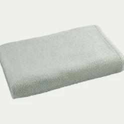 Drap de bain en bouclettes de coton bio 90x150cm - vert olivier