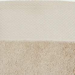 Drap de bain en coton peigné - beige alpilles 100x150cm