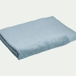 Drap de bain en coton peigné - bleu calaluna 100x150cm