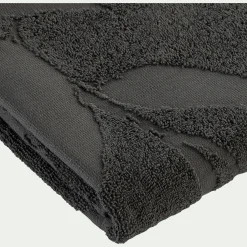 Drap de douche en coton - vert cèdre 70x140cm