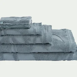 Drap de douche en coton - bleu calaluna 70x140cm