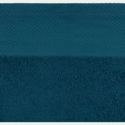 Drap de douche en coton peigné - bleu figuerolles 70x140cm