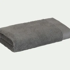 Drap de douche en coton peigné - gris restanque 70x140cm