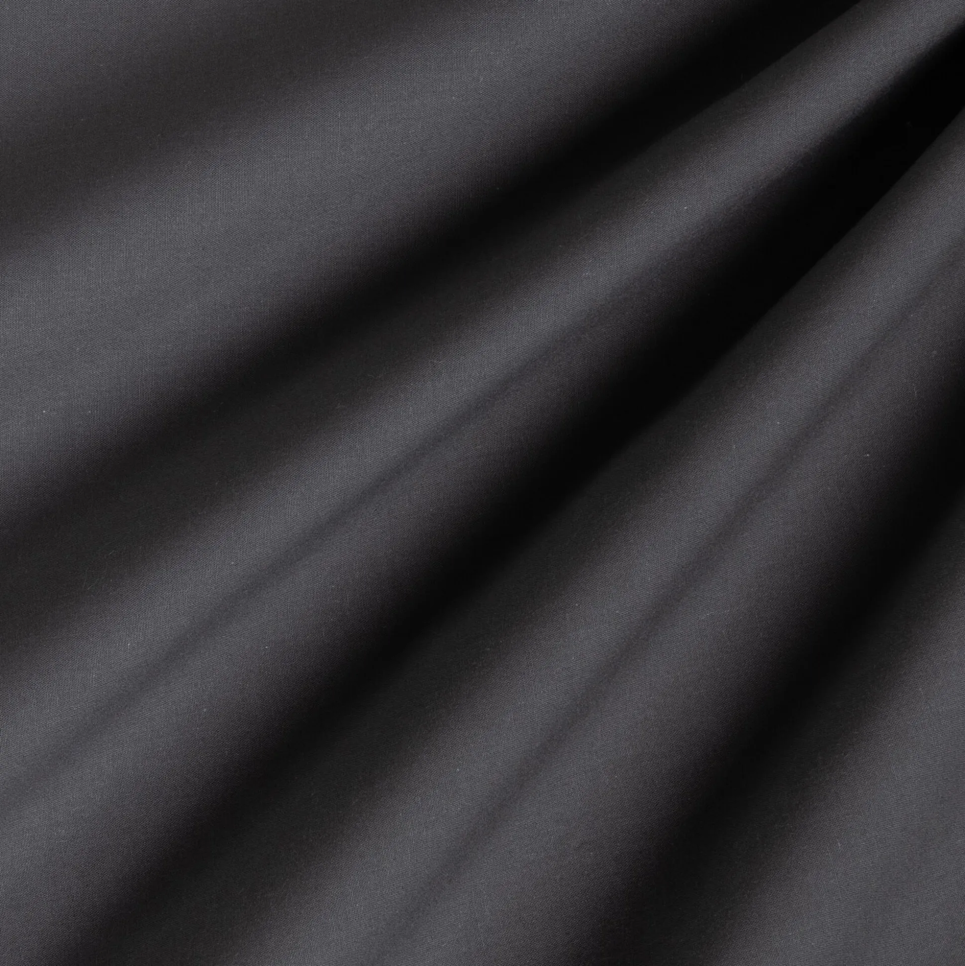 Drap housse en percale de coton 160x200cm B30cm - gris ardoise