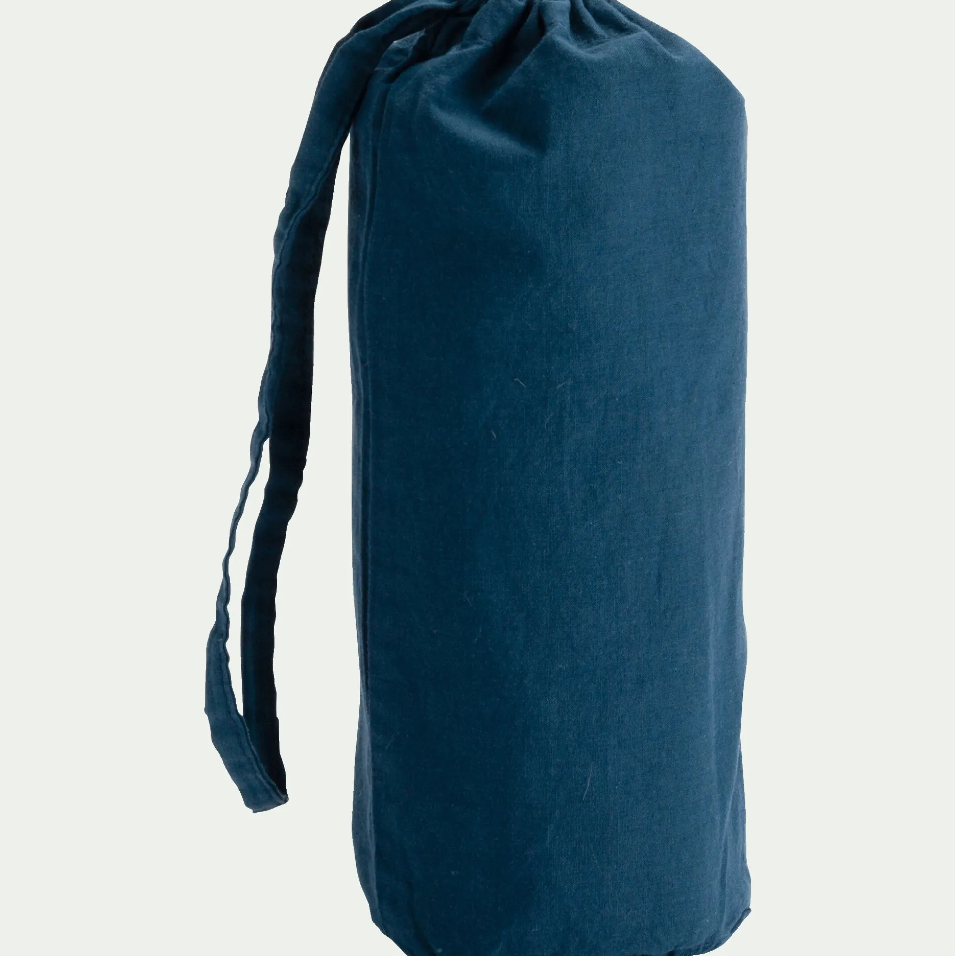 Drap housse enfant en coton 90x200+B20cm - bleu figuerolles