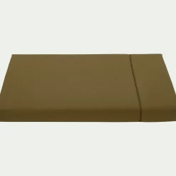 Drap plat en coton bio 270x300cm - vert mousse