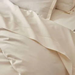 Drap plat en coton bio 270x300cm - blanc ventoux