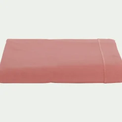 Drap plat en coton 270x300cm - rouge ricin