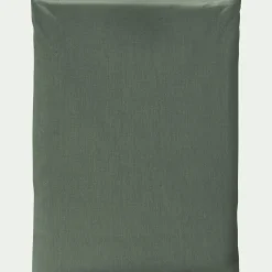 Drap plat en coton 270x300cm - vert cèdre