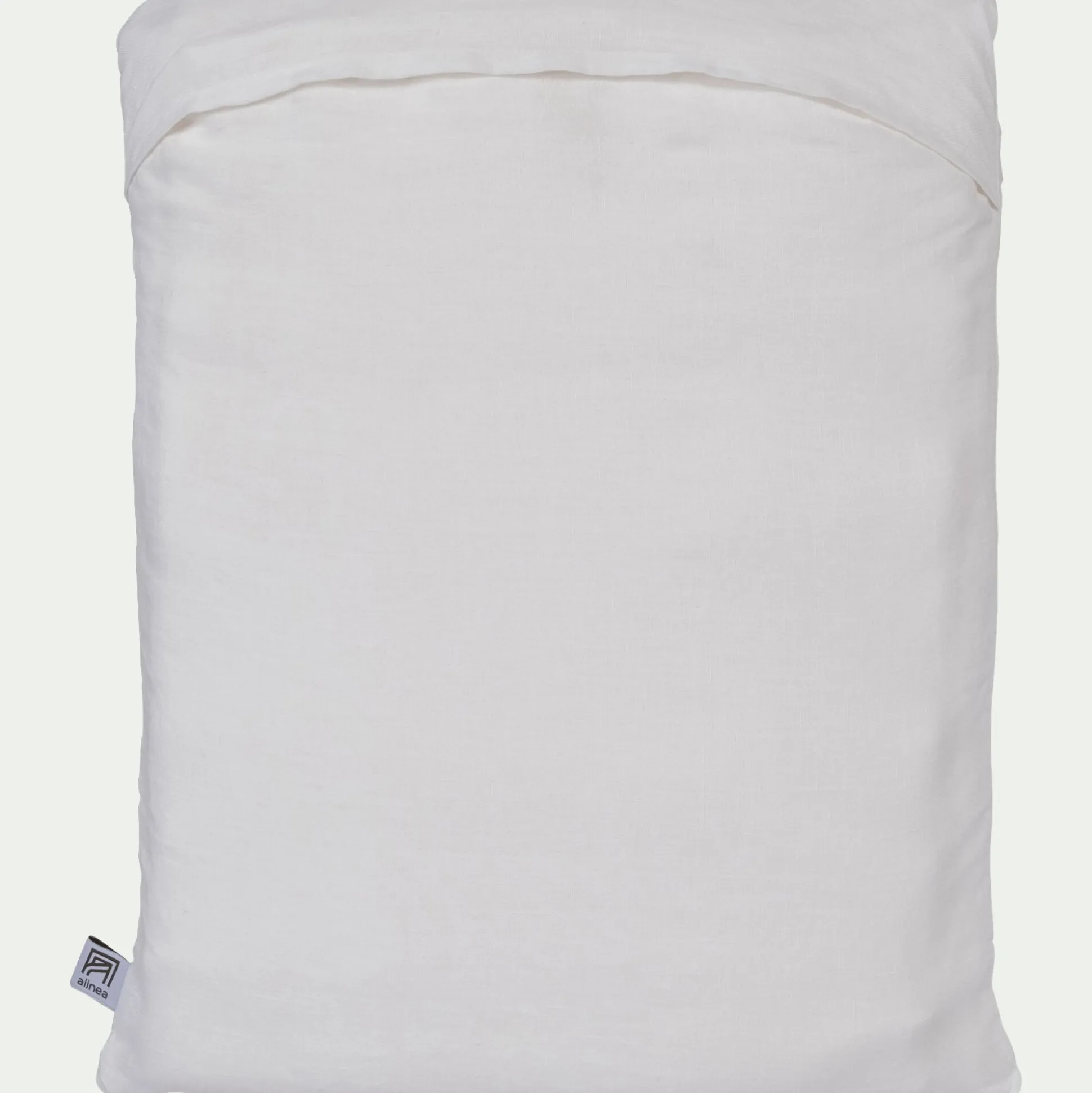 Drap plat en lin lavé 270x300cm - blanc capelan