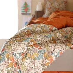 Édredon en coton motif Grenat 65x120cm - rouge