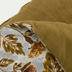 Édredon 100x180cm motif Provence en coton - marron