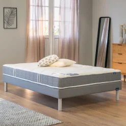Ensemble bultex matelas équilibré en mousse et sommier ferme
