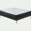 Ensemble matelas alinea enveloppant à ressorts ensachés et sommier tapissier équilibré