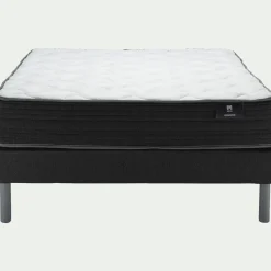 Ensemble matelas alinea équilibré à ressorts et sommier tapissier ferme