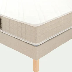 Ensemble matelas ferme à ressorts et sommier équilibré